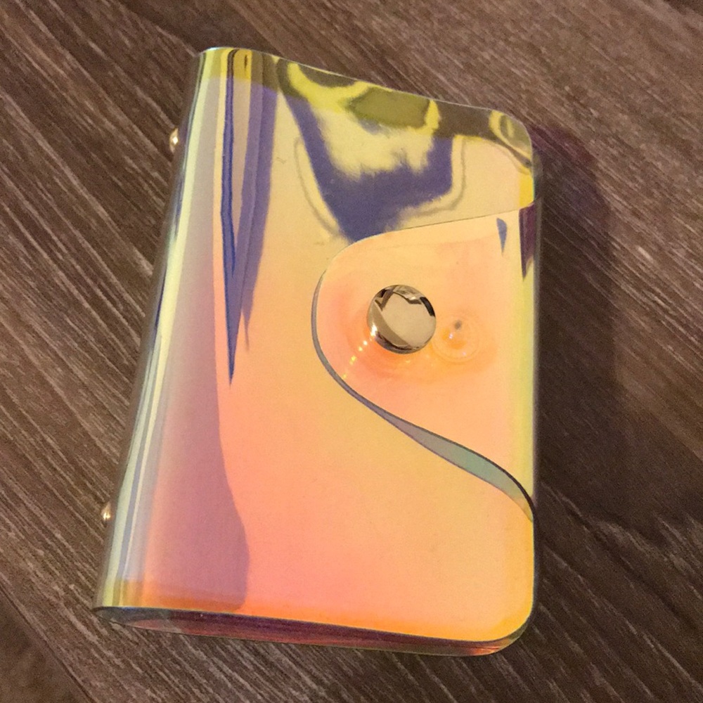 Holographic Irredescent Card Holder